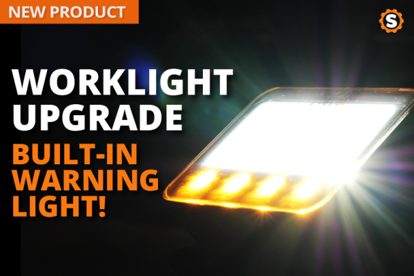 Nowy produkt - lampa robocza LED z wbudowanym światłem ostrzegawczym